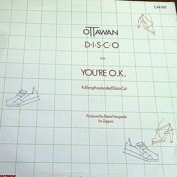 Ottawan Vintage Original Pressing 12" Vinyl D.I.S.C.O. / You're O.K 1980 Carrere - Picture 2 of 16